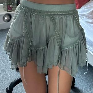 brand new urban outfitters small green skirt